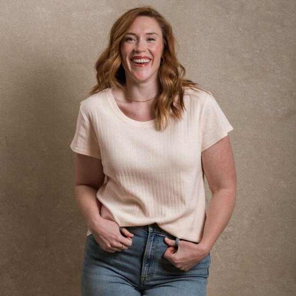 Neuflora Tops - Neuflora Richland Tee NWT - Size M Blush color